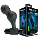 Заказать Черная анальная пробка с вибрацией Silicone Vibrating Anal Plug - 10 см.