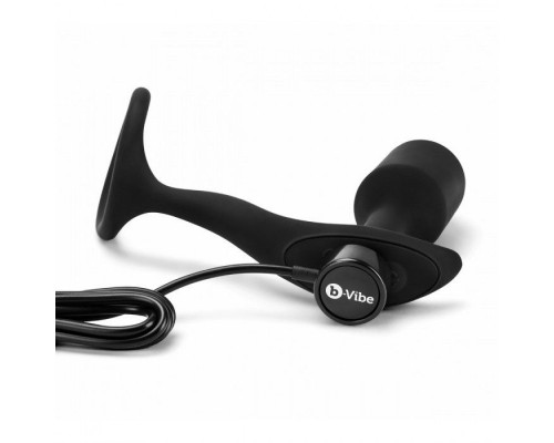 Заказать Черная анальная вибропробка с эрекционным кольцом Vibrating Snug   Tug M