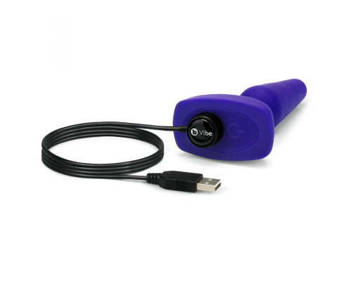 Заказать Фиолетовая анальная вибропробка с 3 источниками вибрации TRIO REMOTE CONTROL PLUG  PURPLE - 13,5 см.