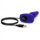 Заказать Фиолетовая анальная вибропробка с 3 источниками вибрации TRIO REMOTE CONTROL PLUG  PURPLE - 13,5 см.