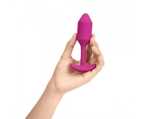 Заказать Розовая пробка для ношения с вибрацией Snug Plug 2 - 11,4 см.