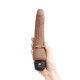 Заказать Кофейный анальный вибратор 7  Slim Anal Realistic Vibrator - 20 см.