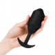 Заказать Черная вибропробка для ношения Vibrating Snug Plug 5 - 16,5 см.