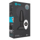Заказать Чёрная вибровтулка с ротацией шариков RIMMING REMOTE CONTROL PLUG BLACK - 15,2 см.