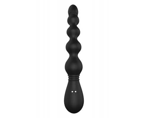 Заказать Черный вибромассажер для анальной стимуляции ANAL FLEXI BEADS - 21 см.