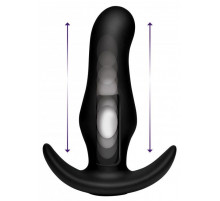 Черная анальная вибропробка Kinetic Thumping 7X Prostate Anal Plug - 13,3 см.