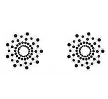 Черные наклейки на грудь Rowland