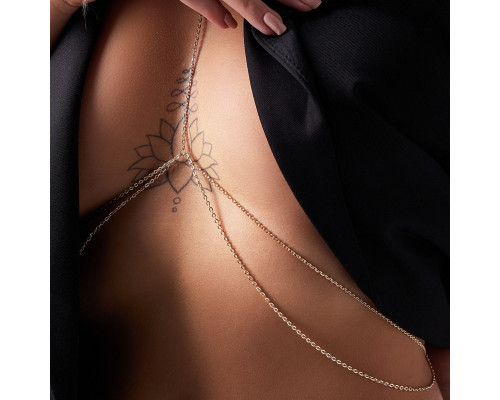 Заказать Оригинальная золотистая цепочка на грудь