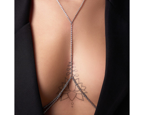 Заказать Оригинальная серебристая цепочка на грудь