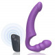Заказать Фиолетовый безремневой страпон Straples Strap-On Dildo
