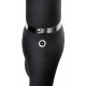 Заказать Черный безремневой вибрострапон Vibrating Bendable Strap-On - size L