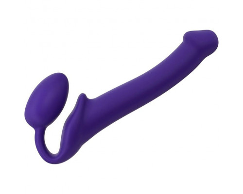 Заказать Фиолетовый безремневой страпон Silicone Bendable Strap-On - size M Заказать Фиолетовый безремневой страпон Silicone Bendable Strap-On - size M
