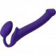 Заказать Фиолетовый безремневой страпон Silicone Bendable Strap-On - size M