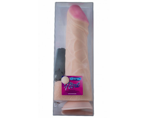 Гигантский вибратор-реалистик с присоской - 26 см.