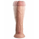 Заказать Телесный вибратор-реалистик на присоске 9’’ Vibrating Silicone Dual Density Cock - 24,8 см.