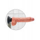 Заказать Телесный вибромассажер 10  Vibrating Cock with Balls - 25,4 см.