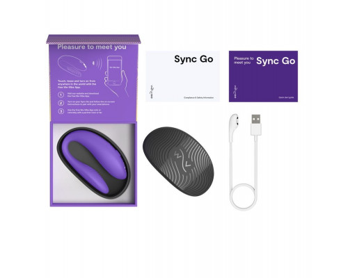 Заказать Фиолетовый вибромассажер для пар We-Vibe Sync Go