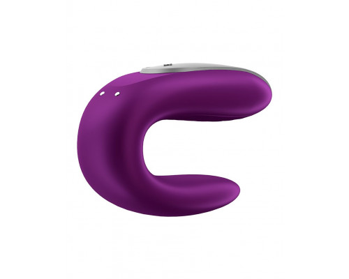 Заказать Фиолетовый вибромассажёр для пар Satisfyer Double Fun