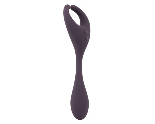 Заказать Фиолетовый универсальный вибратор Remote Controlled Couples Vibrator