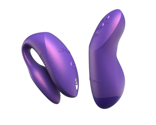 Фиолетовый вибратор для пар We-Vibe Chorus Pro