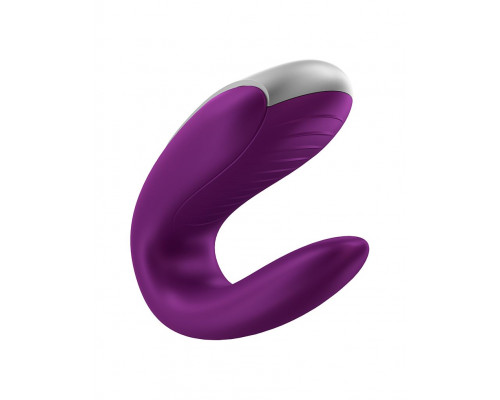 Заказать Фиолетовый вибромассажёр для пар Satisfyer Double Fun