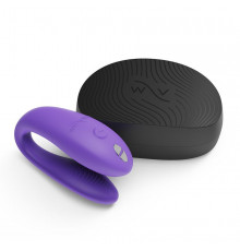 Фиолетовый вибромассажер для пар We-Vibe Sync Go