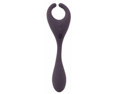 Заказать Фиолетовый универсальный вибратор Remote Controlled Couples Vibrator