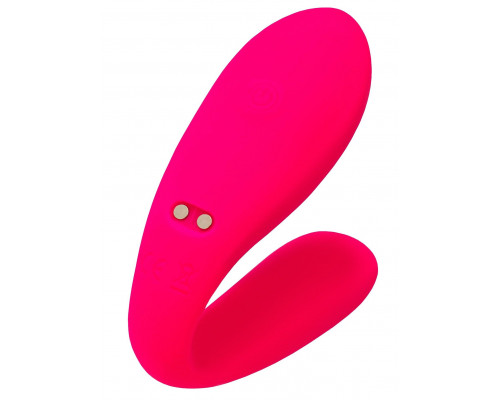 Розовый вибратор для пар Prawno с пультом ДУ