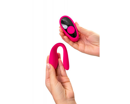 Розовый вибратор для пар Prawno с пультом ДУ