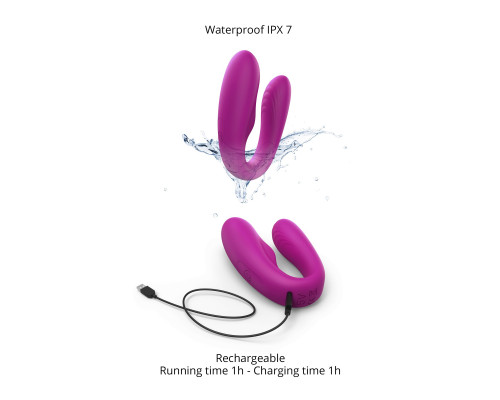 Заказать Лиловый вибратор для пар Match Up Couple Vibrator with Remote Control