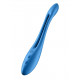 Заказать Синий многофункциональный вибратор для пар Satisfyer Elastic Game