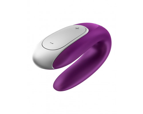 Заказать Фиолетовый вибромассажёр для пар Satisfyer Double Fun