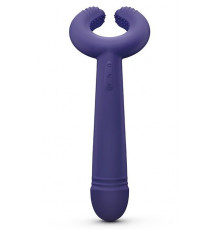 Темно-синий вибратор для пар Please Me Multi Vibrator