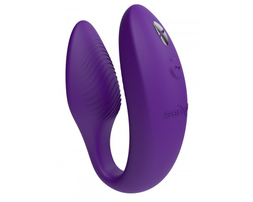 Фиолетовый U-образный вибратор для пар We-Vibe Sync 2