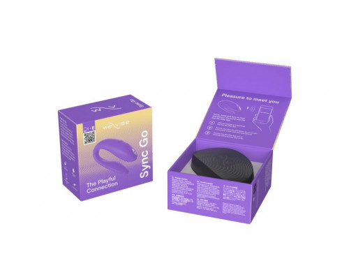 Заказать Фиолетовый вибромассажер для пар We-Vibe Sync Go