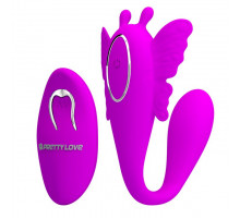 Лиловый вибромассажер для пар Chimera с пультом ДУ