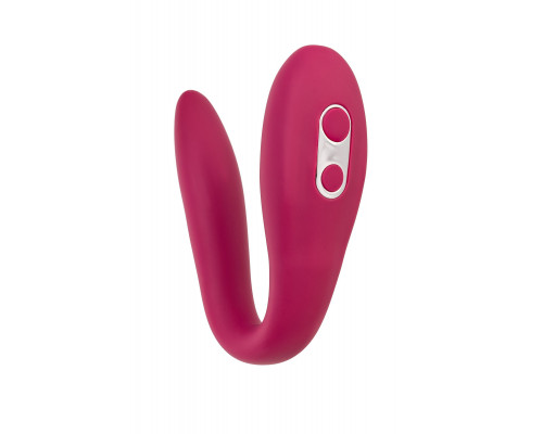 Заказать Бордовый многофункциональный вибратор Caberna