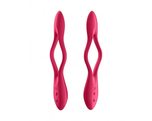 Заказать Красный многофункциональный вибратор для пар Satisfyer Elastic Joy