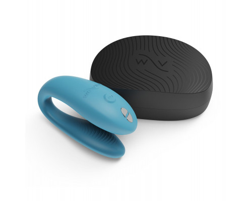 Заказать Бирюзовый вибромассажер для пар We-Vibe Sync Go