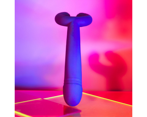 Заказать Темно-синий вибратор для пар Please Me Multi Vibrator