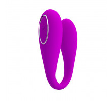 Лиловый вибратор для пар August с 12 режимами вибрации