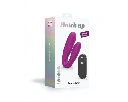 Заказать Лиловый вибратор для пар Match Up Couple Vibrator with Remote Control