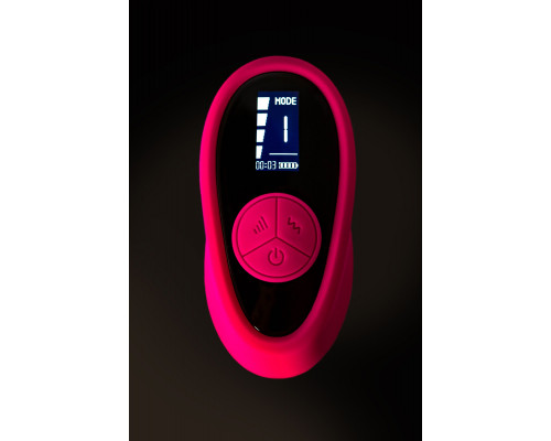 Розовый вибратор для пар Prawno с пультом ДУ