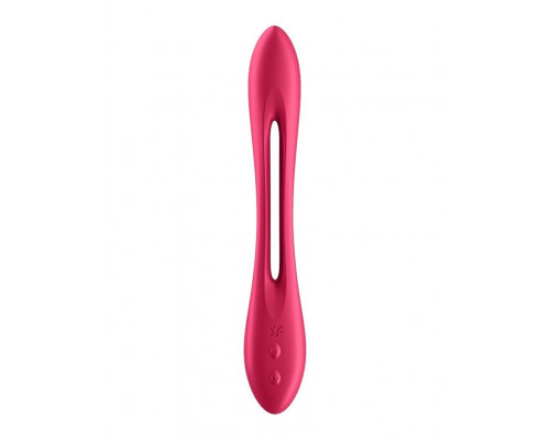 Заказать Красный многофункциональный вибратор для пар Satisfyer Elastic Joy