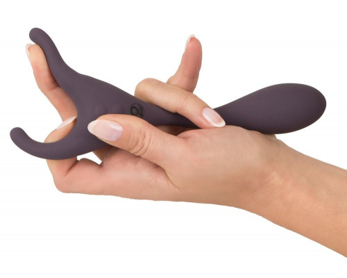 Заказать Фиолетовый универсальный вибратор Remote Controlled Couples Vibrator