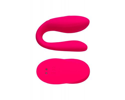 Розовый вибратор для пар Prawno с пультом ДУ