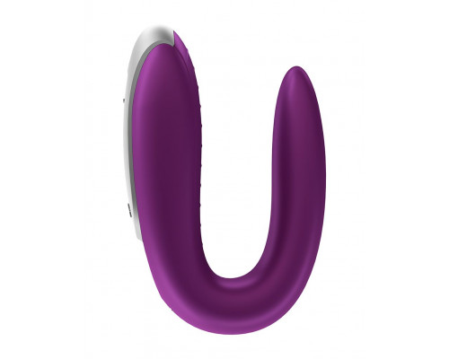 Заказать Фиолетовый вибромассажёр для пар Satisfyer Double Fun