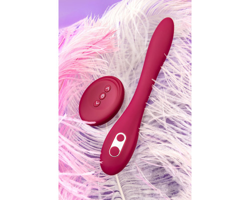 Заказать Бордовый многофункциональный вибратор Caberna