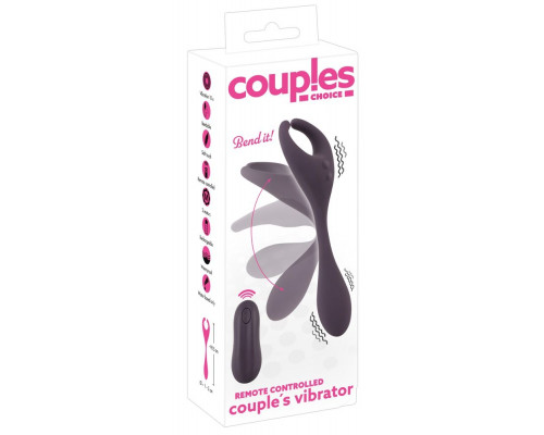 Заказать Фиолетовый универсальный вибратор Remote Controlled Couples Vibrator