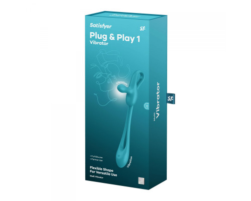 Заказать Голубой мультивибратор для пар Satisfyer Plug   Play 1